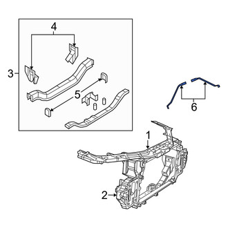 Dodge OE - Right Radiator Support Panel Reinforcement