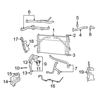 Dodge OE - Cooling - Radiator & Components (3.5L)