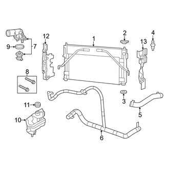 Dodge OE - Cooling - Radiator & Components (3.6L)