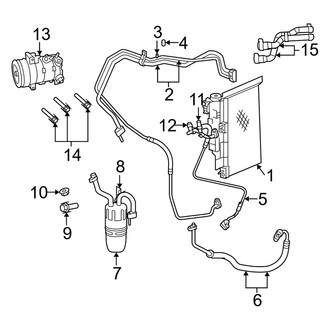 Dodge OE - Air Conditioner & Heater - Condenser, Compressor & Lines (2.4L)