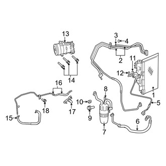 Dodge OE - Air Conditioner & Heater - Condenser, Compressor & Lines (3.5L)