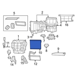 Dodge OE - A/C Evaporator Core