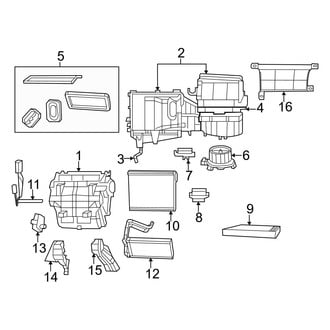 Dodge OE - Air Conditioner & Heater - Evaporator & Heater Components