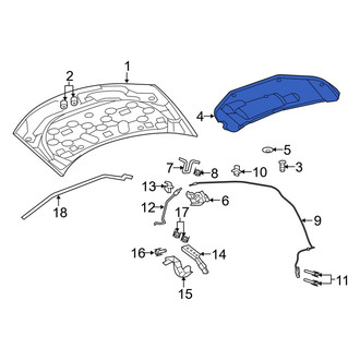 Dodge OE - Hood Insulation Pad