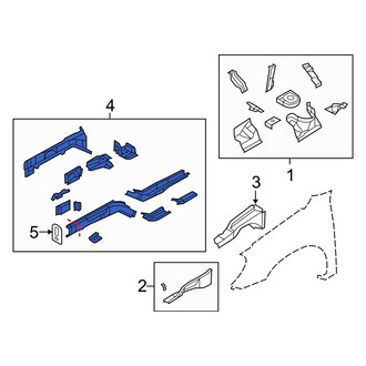 Dodge OE - Front Left Frame Side Member Assembly