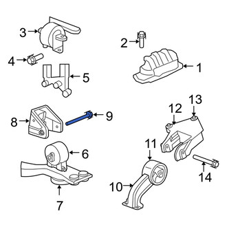 Dodge OE - Transmission Crossmember Bolt