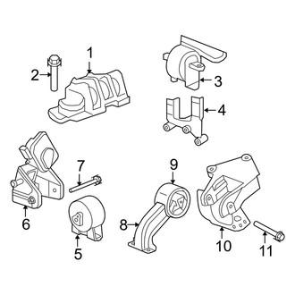 Dodge OE - Engine / Transaxle - Engine & Transmission Mounting (2.7L)