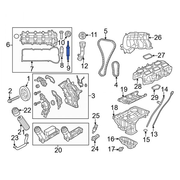 Engine Valve Cover Stud