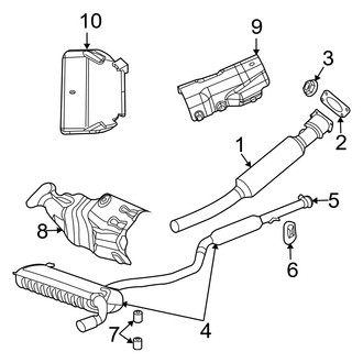 Dodge OE - Exhaust System - Exhaust Components (SE / SXT)