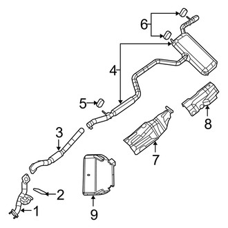 Dodge OE - Exhaust System - Exhaust Components (2.7L)