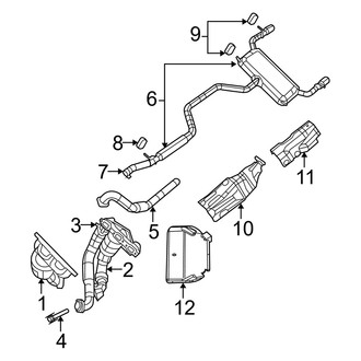 Dodge OE - Exhaust System - Exhaust Components (3.5L)