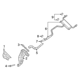 Dodge OE - Exhaust System - Exhaust Components (R/T / SE / SXT Plus 3.6L)