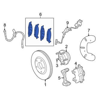 Dodge OE - Front Disc Brake Pad Set