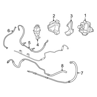 Dodge OE - Steering Gear & Linkage - Pump & Hoses (2.4L)