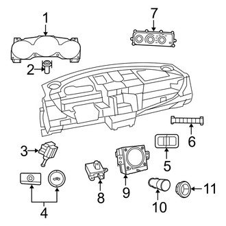 Dodge OE - Instrument Panel - Cluster & Switches (Express / R/T / SXT)