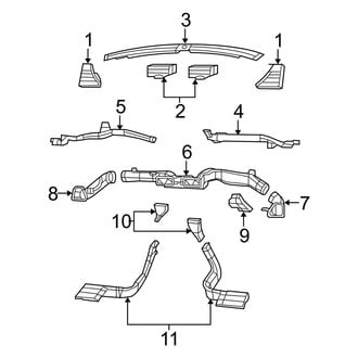 Dodge OE - Instrument Panel - Ducts