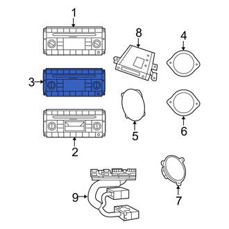Dodge OE - Radio Control Unit