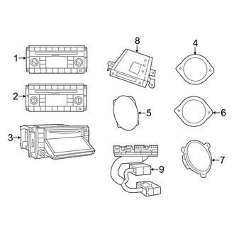 Dodge OE - Instrument Panel - Sound System