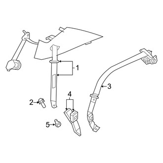 Dodge OE - Restraint Systems - Rear Seat Belts