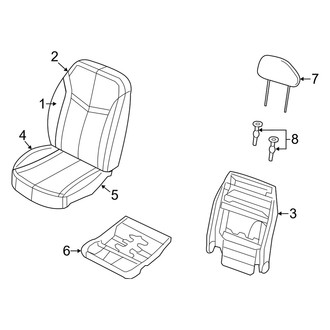 Dodge OE - Seats & Tracks - Front Seat Components (Leather Seats (CL))