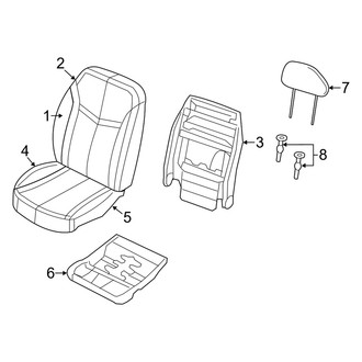 Dodge OE - Seats & Tracks - Front Seat Components (Leather Seats (EL))