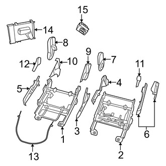 Dodge OE - Seats & Tracks - Tracks & Components (8 Way)