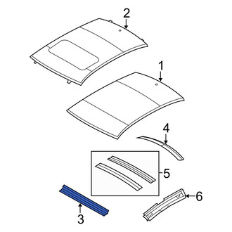 Dodge OE - Front Roof Header Panel