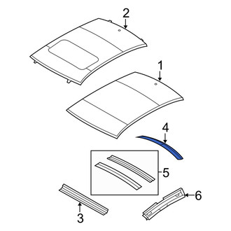Dodge OE - Rear Roof Header Panel