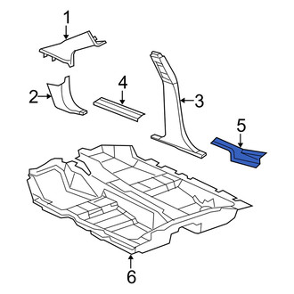 Dodge OE - Rear Left Door Sill Plate