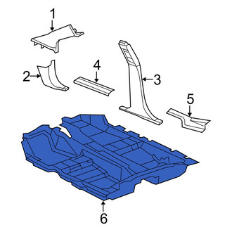 Dodge OE - Front Floor Carpet