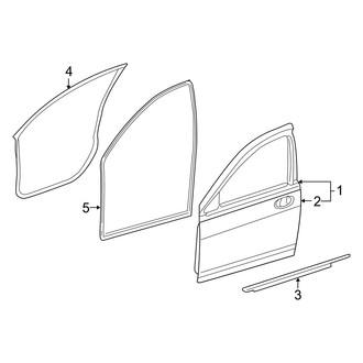Dodge OE - Front Door - Door & Components