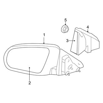 Dodge OE - Front Door - Outside Mirrors