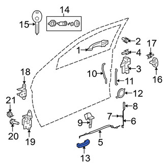 Dodge OE - Front Right Inner Interior Door Handle