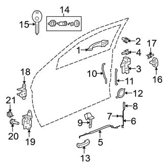 Dodge OE - Front Door - Lock & Hardware