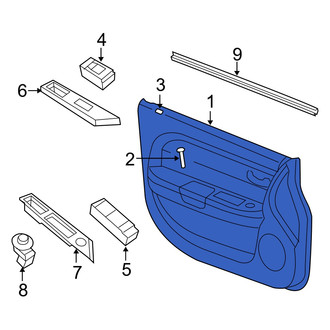 Dodge OE - Front Left Inner Door Interior Trim Panel