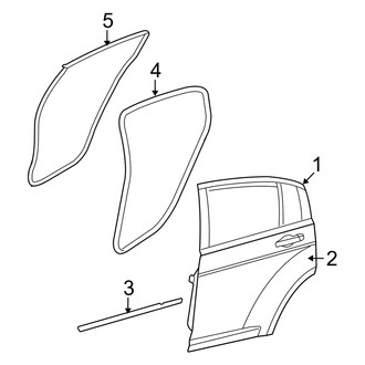 Dodge OE - Rear Door - Door & Components