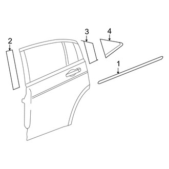 Dodge OE - Rear Door - Exterior Trim