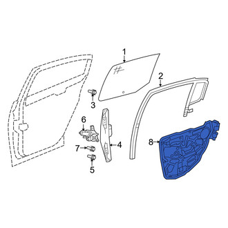Dodge OE - Rear Left Door Panel Carrier