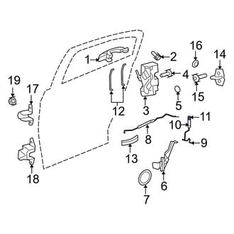 Dodge OE - Front Door Lock Knob