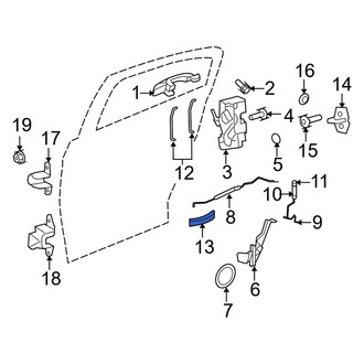 Dodge OE - Front Right Inner Interior Door Handle