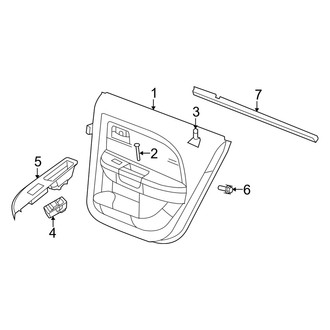Dodge OE - Rear Door - Interior Trim (R/T / SE / SXT)