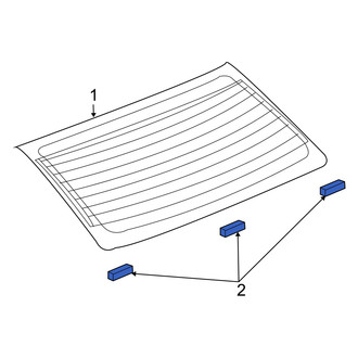 Dodge OE - Back Glass Spacer