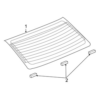 Dodge OE - Back Glass - Glass