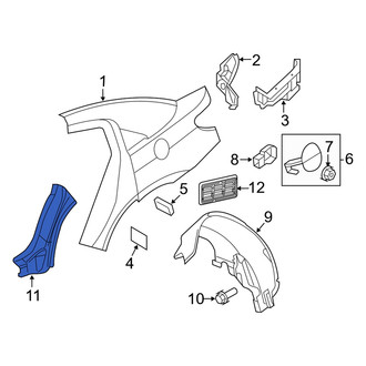 Dodge OE - Rear Right Body C-Pillar Reinforcement