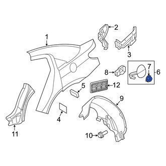 Dodge OE - Fuel Door Bumper