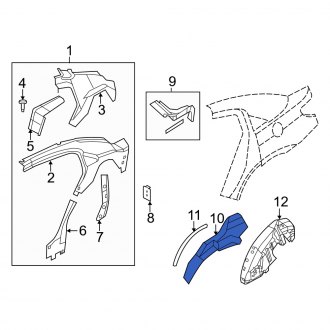 Dodge Avenger Inner Fenders | Wells, Liners, Shields — CARiD.com