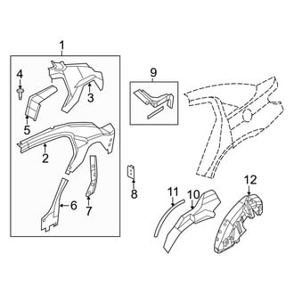Dodge OE - Quarter Panel - Inner Structure