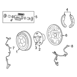 Dodge OE - Rear Suspension - Brake Components