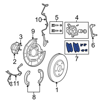 Dodge OE - Rear Disc Brake Pad Set