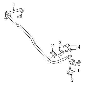 Dodge OE - Rear Suspension - Stabilizer Bar & Components (AWD)
